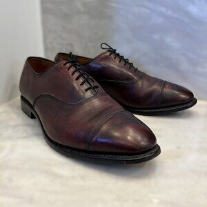 Allen Edmonds Mens 10B USA Park Avenue Merlot Oxfords Cap Toe Dress Shoes 5875